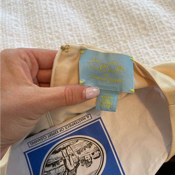 CeCe by Cynthia Steffe black and cream striped dress. Size 0, worn once - Picture 3 of 3